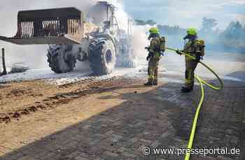 FW Gangelt: Brand eines Radladers