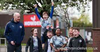 Gateshead FC fans gather outside stadium in 'show of solidarity'