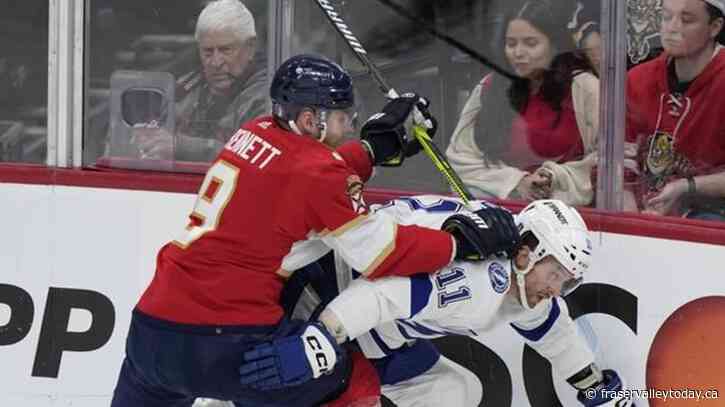 Verhaeghe scores in OT as Panthers edge Lightning 3-2