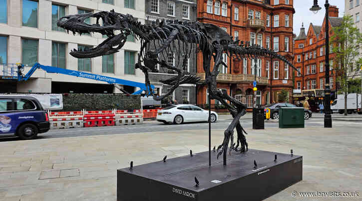 There’s a T-Rex dinosaur in Berkeley  Square at the moment