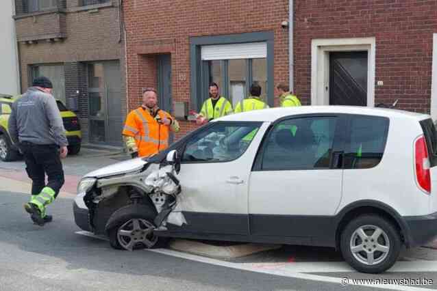 Ongeluk door inschattingsfout wegversmalling