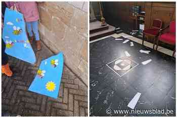 Vandalen vernielen versieringen eerste communie in kerk