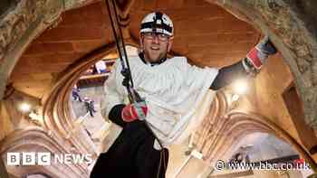 Clergy's leap of faith in church abseil fundraiser