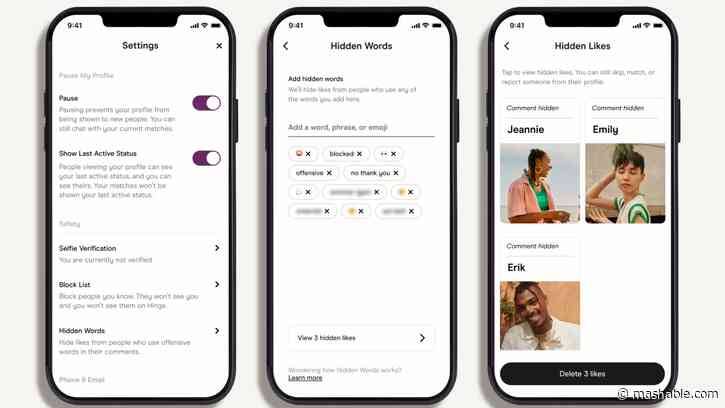 New Hinge feature allows you to filter out words and emojis