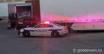 Driver killed after striking parked trailer in Mississauga parking lot