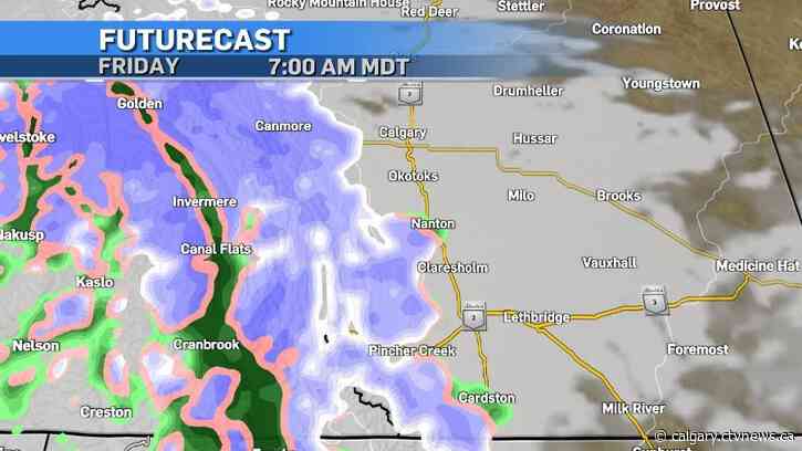 Quick cooldown expected Friday with snow possible in the mountains
