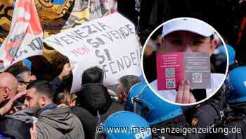 Schlagstöcke, irrende Touristen, kaum einer zahlt: Venedigs Touri-Gebühr startet mit Chaos