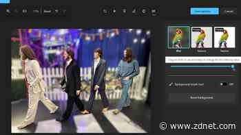 How to use AI in the Windows Photos app to change the background of an image