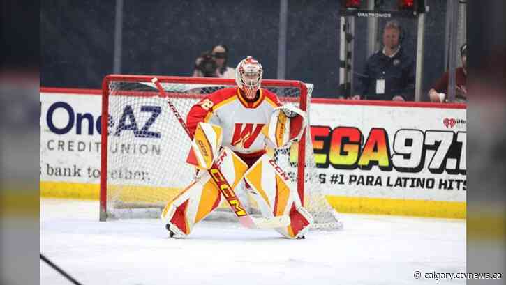 Dustin Wolf rides high in return to Wranglers, as Calgary defeats Tucson 2-0 in AHL playoff opener