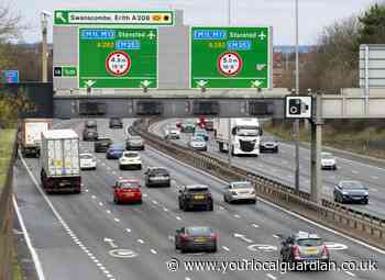 M25 closures of carriageways and slip-roads this weekend