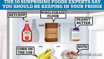 Revealed: The 10 surprising foods experts say you should keep in the fridge - from corn on the cob to wholegrain flour