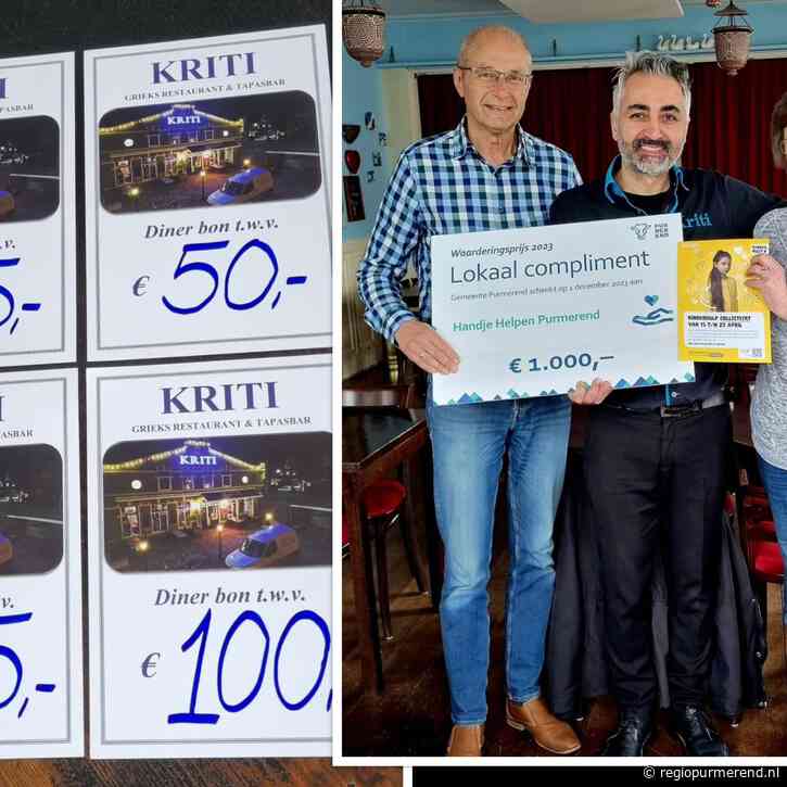 Restaurant Kriti doneert aan Stichting Kinderhulp: Steun voor kinderen in nood