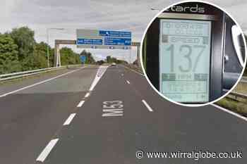 Driver caught speeding up to 137mph on M53