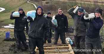 Dozens of North Tyneside nature reserve volunteers complete work on new path and steps ahead of busy summer