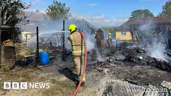 Dogs rescued from kennel after fire breaks out