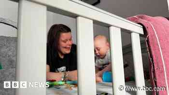 'He's banging his head because there is no room'