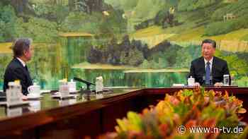 "Sehr klar, sehr direkt": Blinken mahnt China - Xi stellt Bedingungen