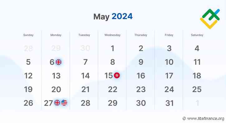World stock market holidays: May 2024