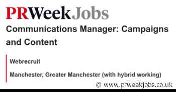 Webrecruit: Communications Manager: Campaigns and Content