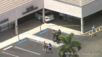 Driver hospitalized after car crashes into North Lauderdale business