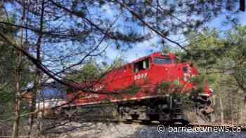Pedestrian struck by train in Alliston