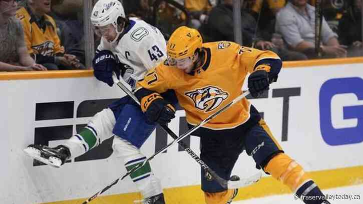 DeSmith stops 30 shots, Canucks edge Predators 2-1 to retake series lead