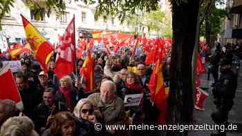 Demonstration in Madrid für Verbleib von Sánchez im Amt
