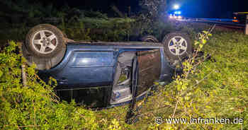 A70 bei Bamberg: Auto überschlägt sich in Böschung - Säugling verletzt
