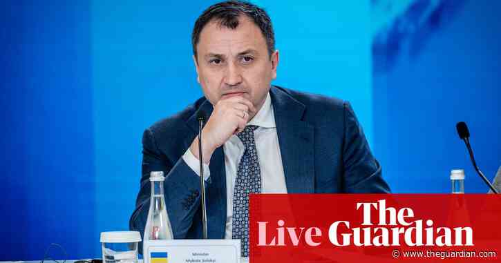 Ukrainian minister freed on bail after arrest over corruption allegations – as it happened