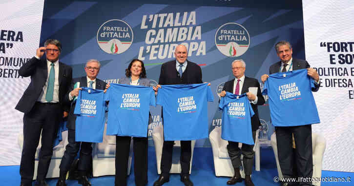 Sul palco di Pescara a tifare Meloni ci sono anche il presidente di Leonardo e il direttore dell’Agenzia per la sicurezza informatica