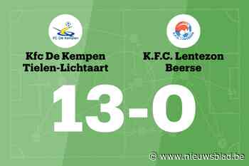 Zege voor KFC De Kempen thuis tegen Lentezon