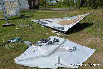Wahlplakate in Schloß Holte-Stukenbrock zerstört