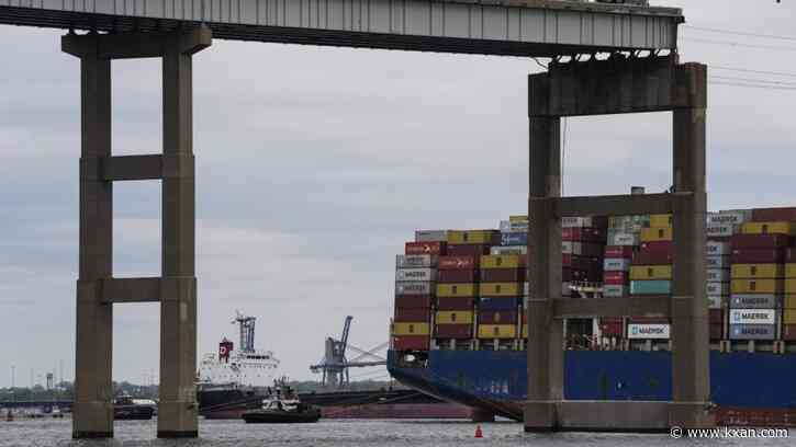 First cargo ship passes through new channel since Baltimore bridge collapse