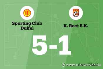 Merckx scoort twee keer voor SC Duffel in wedstrijd tegen Reet