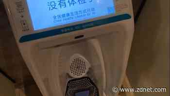 He went into a public toilet. He came out with a health check