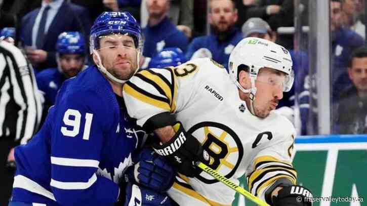 Marchand stars again, Swayman solid as Bruins push frustrated Leafs to the brink