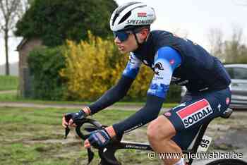 Gauthier Servranckx in de aanval in Ronde van Bretagne