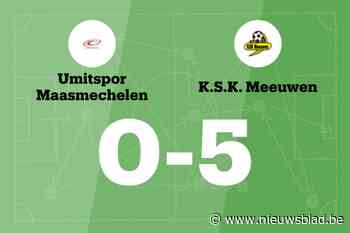 Wedstrijd tussen Umitspor Maasmechelen B en KSK Meeuwen B eindigt in forfaitscore