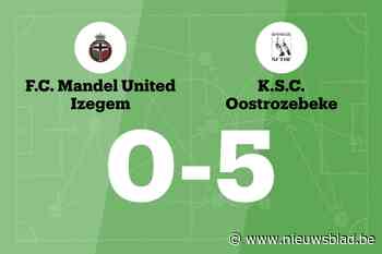 SC Oostrozebeke boekt monsterzege op Mandel United