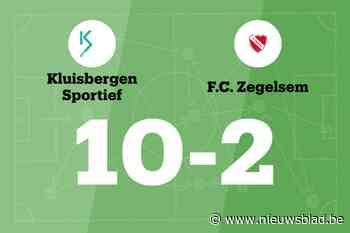Kluisbergen Sportief B heeft geen medelijden met FC Zegelsem