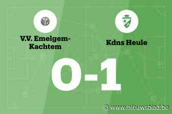 Noppe is goud waard voor KdNS Heule B tegen VV Emelgem-Kachtem