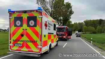Motorrad-Unfall bei Albaching: Einsatzkräfte vor Ort