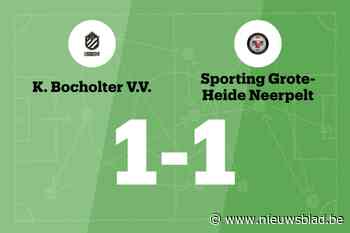 Gielen redt punt voor Sporting Grote Heide tegen Bocholter VV B