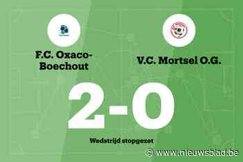 Match tussen FC Oxaco-Boechout en Mortsel OG B stopgezet