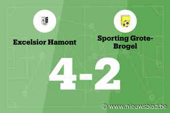 Lastige wedstrijd eindigt in zege voor Exc. Hamont tegen Sporting Grote Brogel