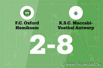 Maccabi vermorzelt Oxford Hemiksem B