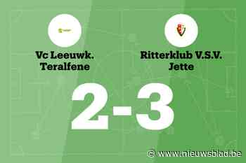 Leeuwkens Teralfene B verliest thuis met een doelpunt verschil van Ritterklub Jette B
