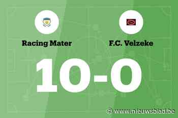 Zege voor Racing Mater thuis tegen FC Velzeke B