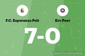 Esperanza Pelt B boekt monsterzege op KRC Peer B