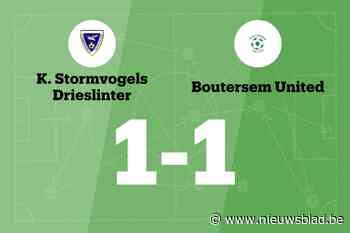KST Drieslinter en Boutersem United delen de punten